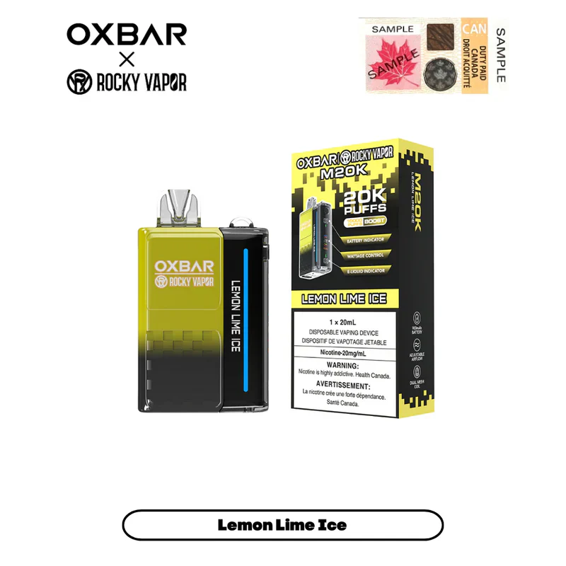 [CLEARANCE] OXBAR X Rocky Vapor M20K Puff Rechargeable Disposable Vape 20ml - Image 17