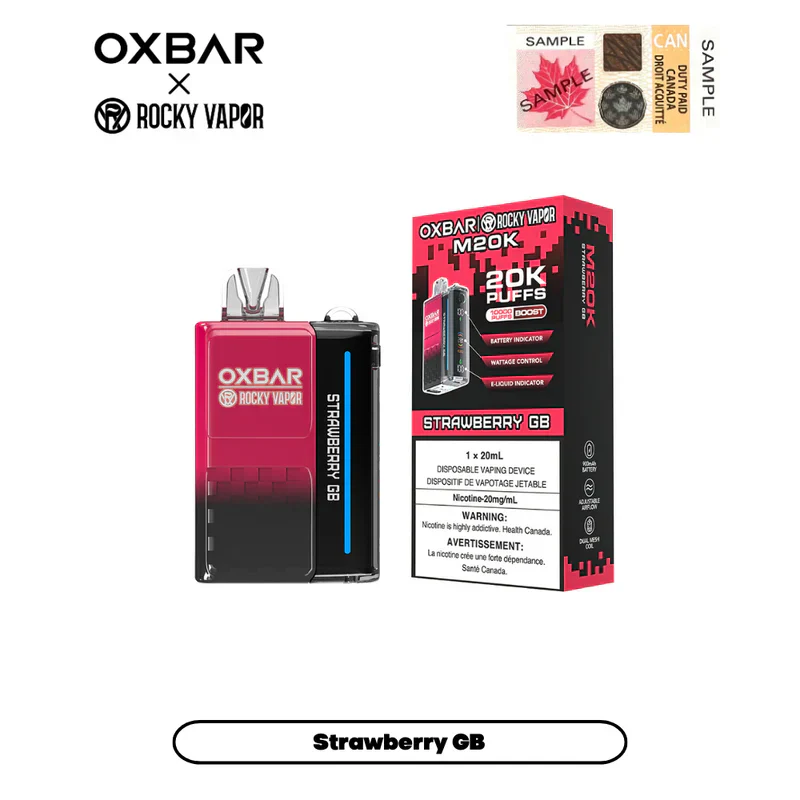 [CLEARANCE] OXBAR X Rocky Vapor M20K Puff Rechargeable Disposable Vape 20ml - Image 19