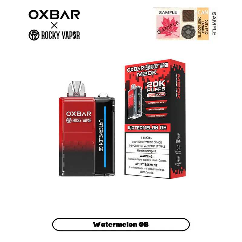 [CLEARANCE] OXBAR X Rocky Vapor M20K Puff Rechargeable Disposable Vape 20ml - Image 20