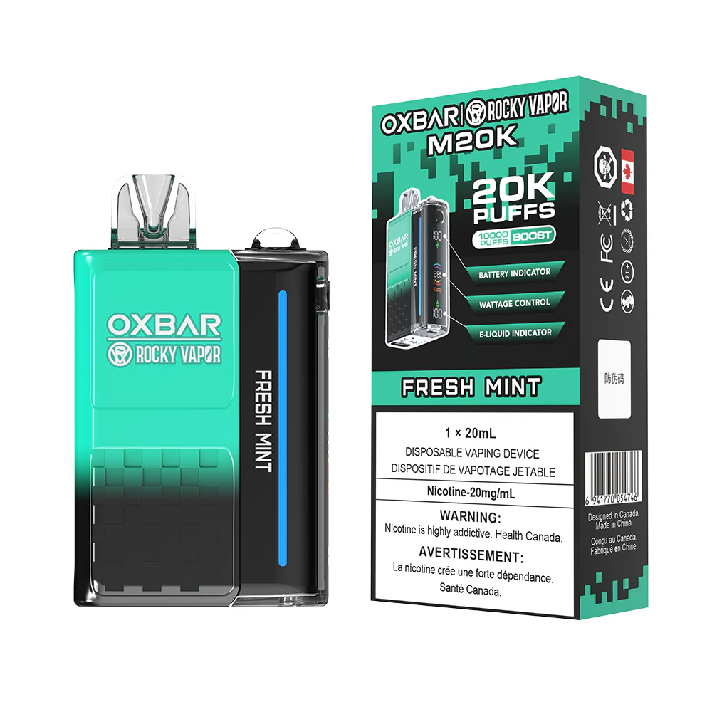 [CLEARANCE] OXBAR X Rocky Vapor M20K Puff Rechargeable Disposable Vape 20ml - Image 5
