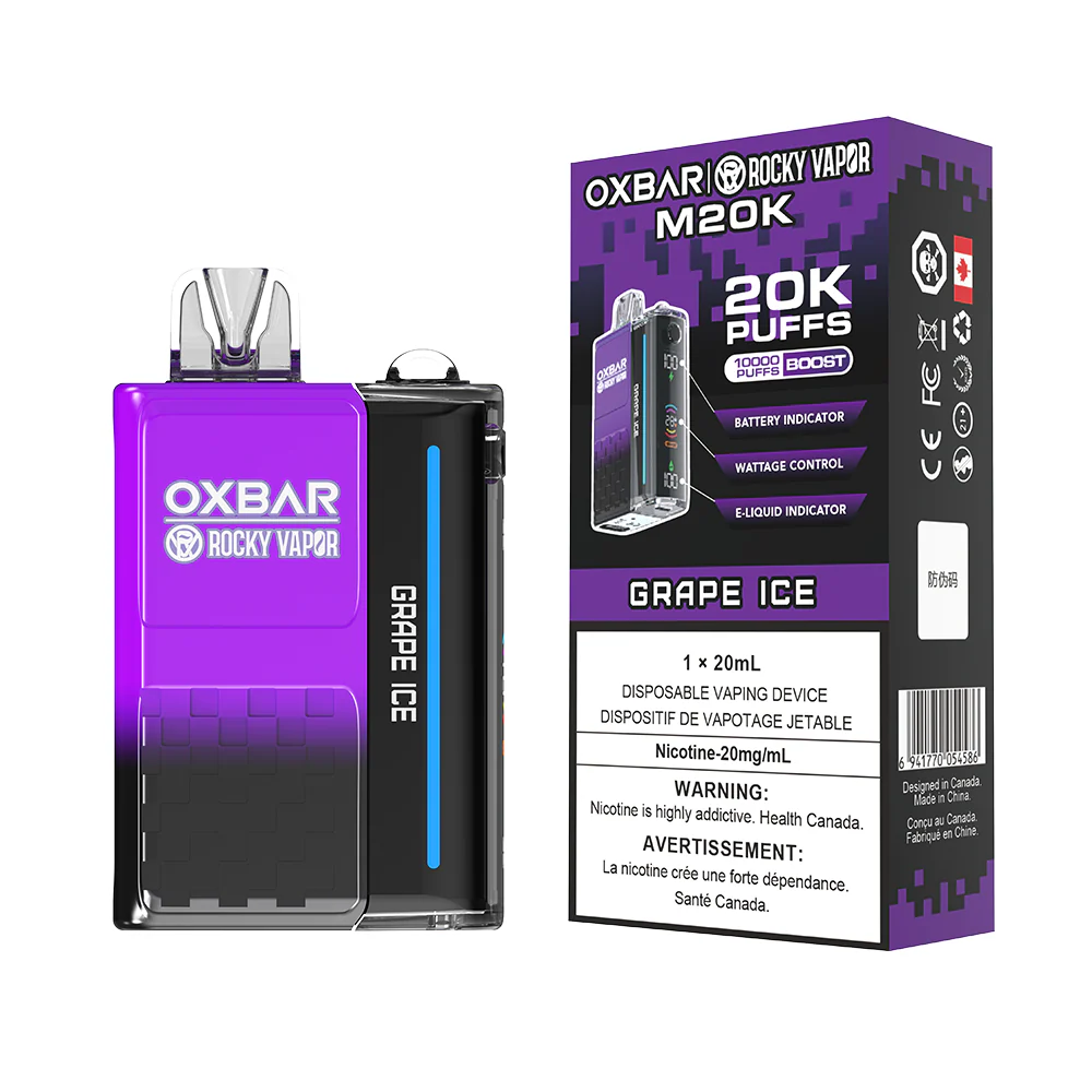 [CLEARANCE] OXBAR X Rocky Vapor M20K Puff Rechargeable Disposable Vape 20ml - Image 6