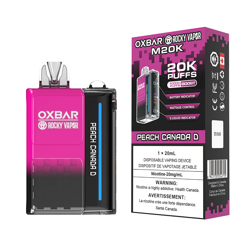 [CLEARANCE] OXBAR X Rocky Vapor M20K Puff Rechargeable Disposable Vape 20ml - Image 8