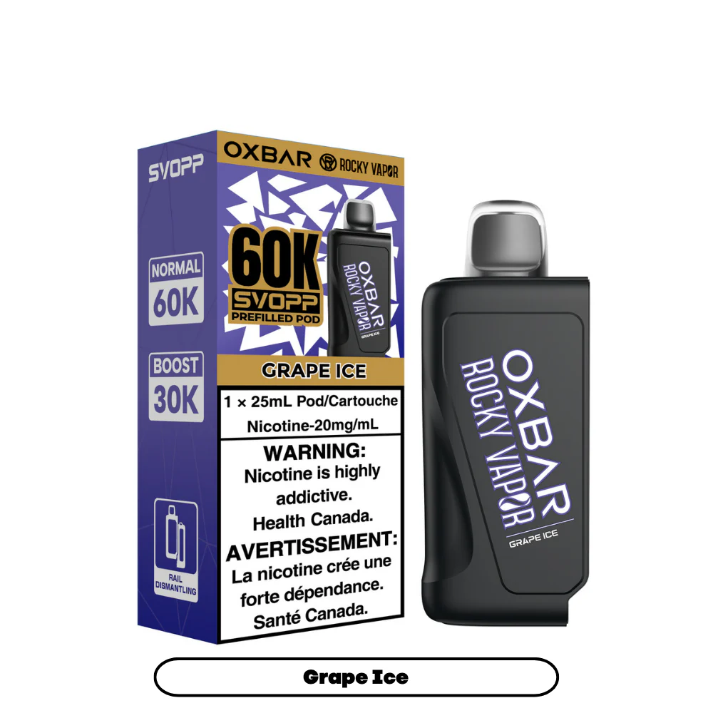 OXBAR x Rocky Vapor SVOPP 60K Puff Pods **Battery Included Special** - Image 7
