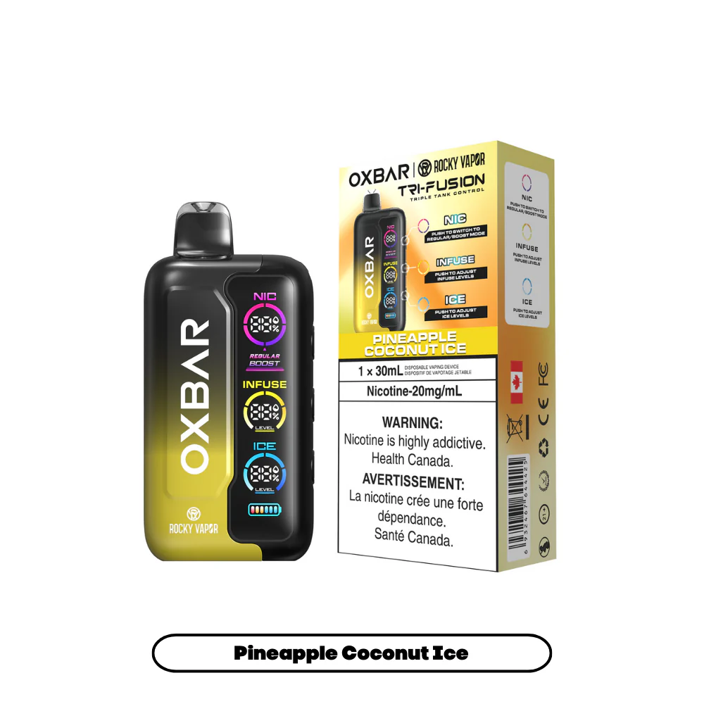 OXBAR X Rocky Vapor Tri Fusion Disposable Vape 30mL - Image 11