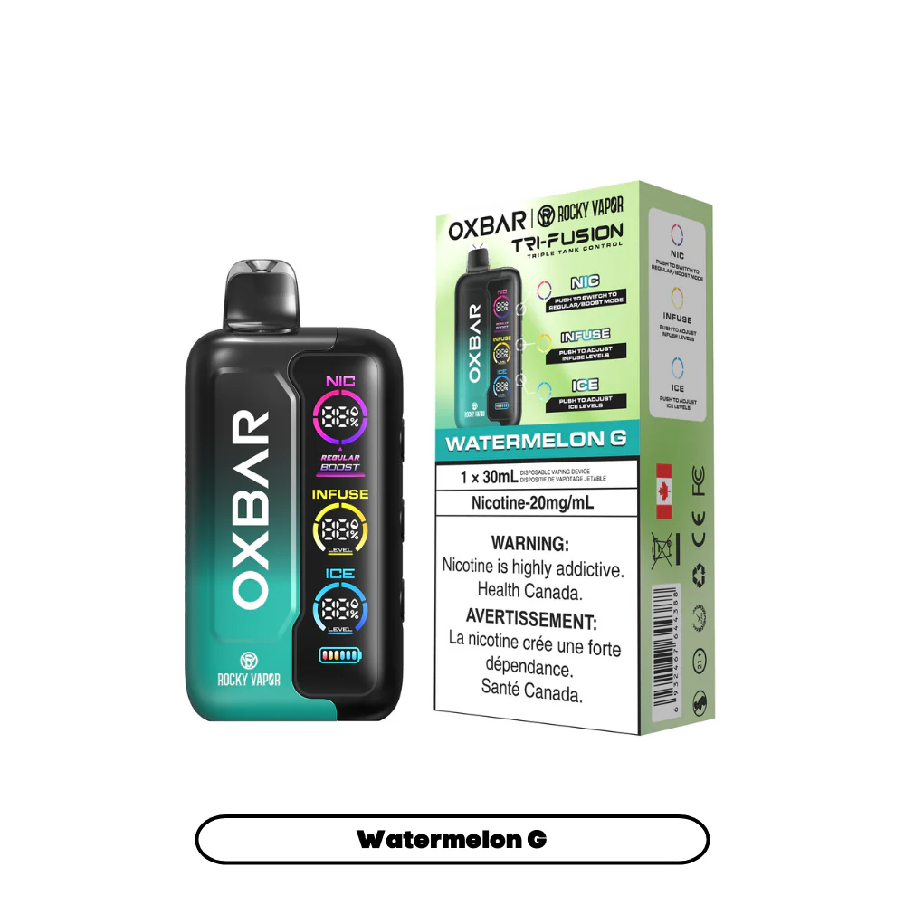 OXBAR X Rocky Vapor Tri Fusion Disposable Vape 30mL - Image 14