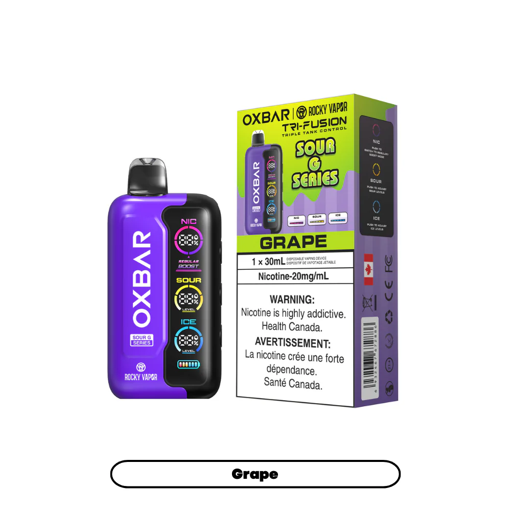 OXBAR X Rocky Vapor Tri Fusion Disposable Vape 30mL - Image 15