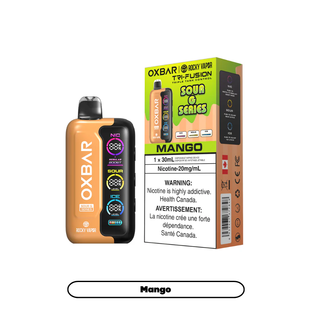 OXBAR X Rocky Vapor Tri Fusion Disposable Vape 30mL - Image 17