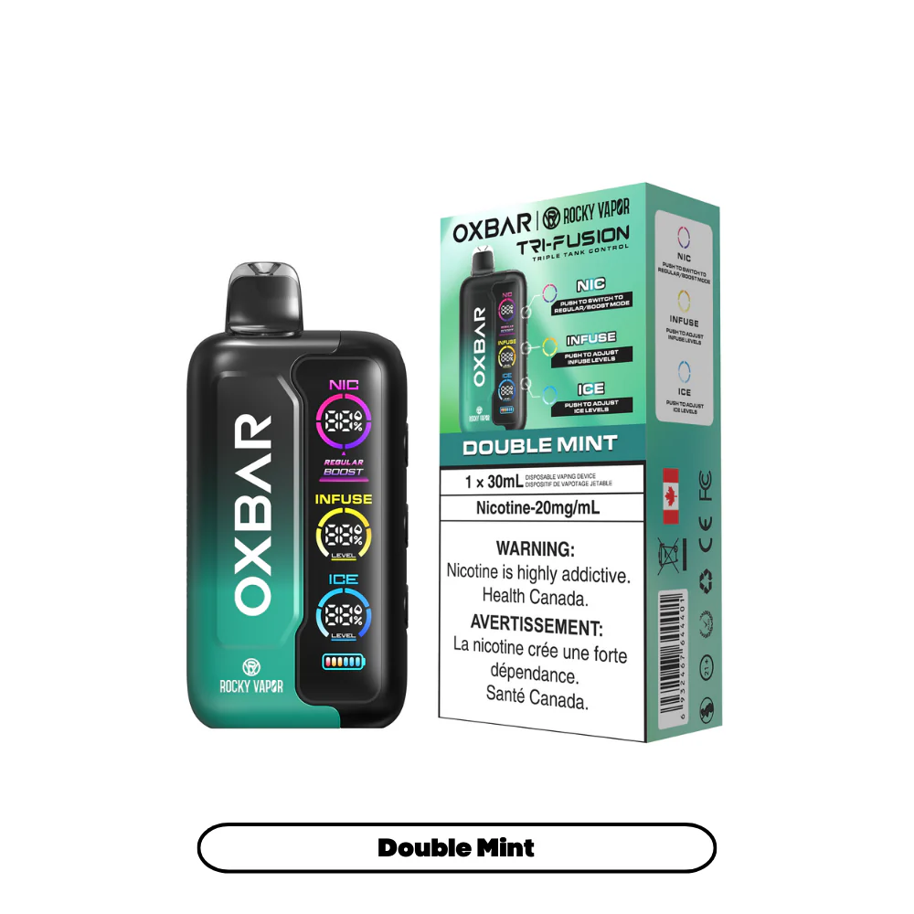 OXBAR X Rocky Vapor Tri Fusion Disposable Vape 30mL - Image 4