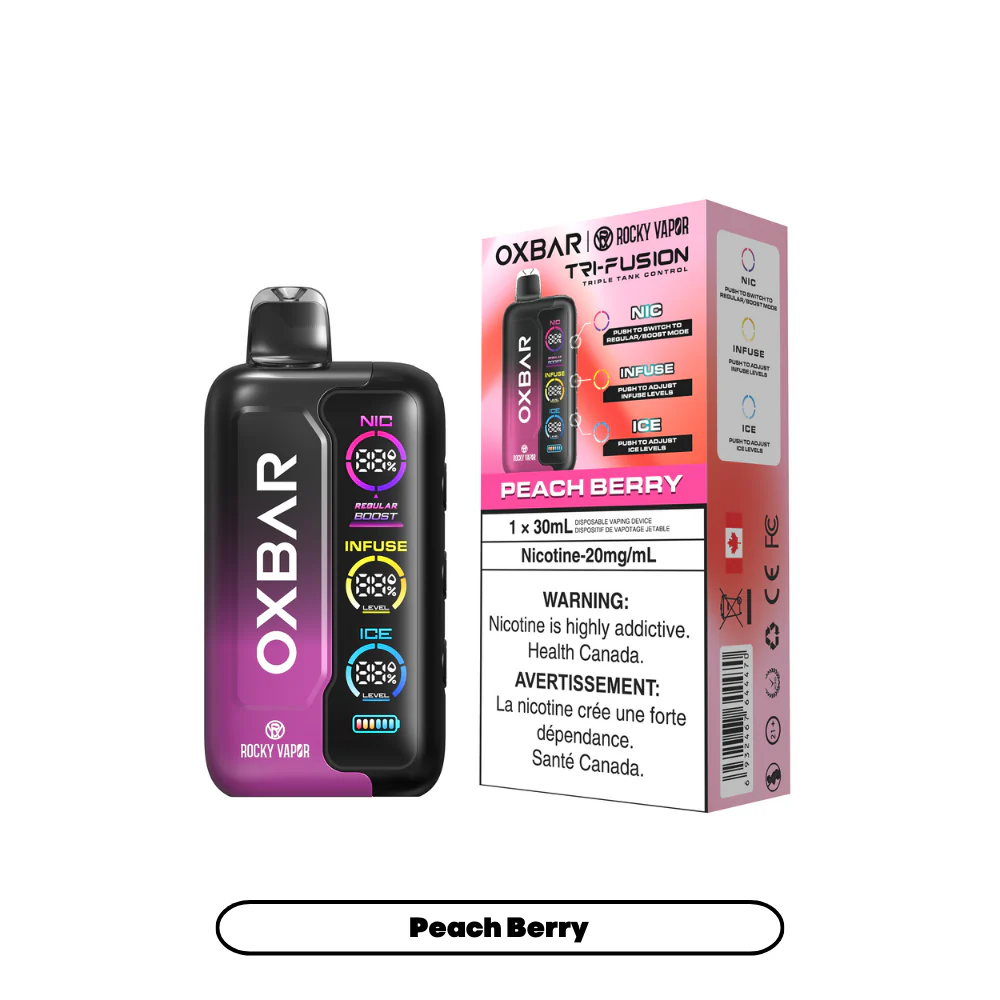 OXBAR X Rocky Vapor Tri Fusion Disposable Vape 30mL - Image 7