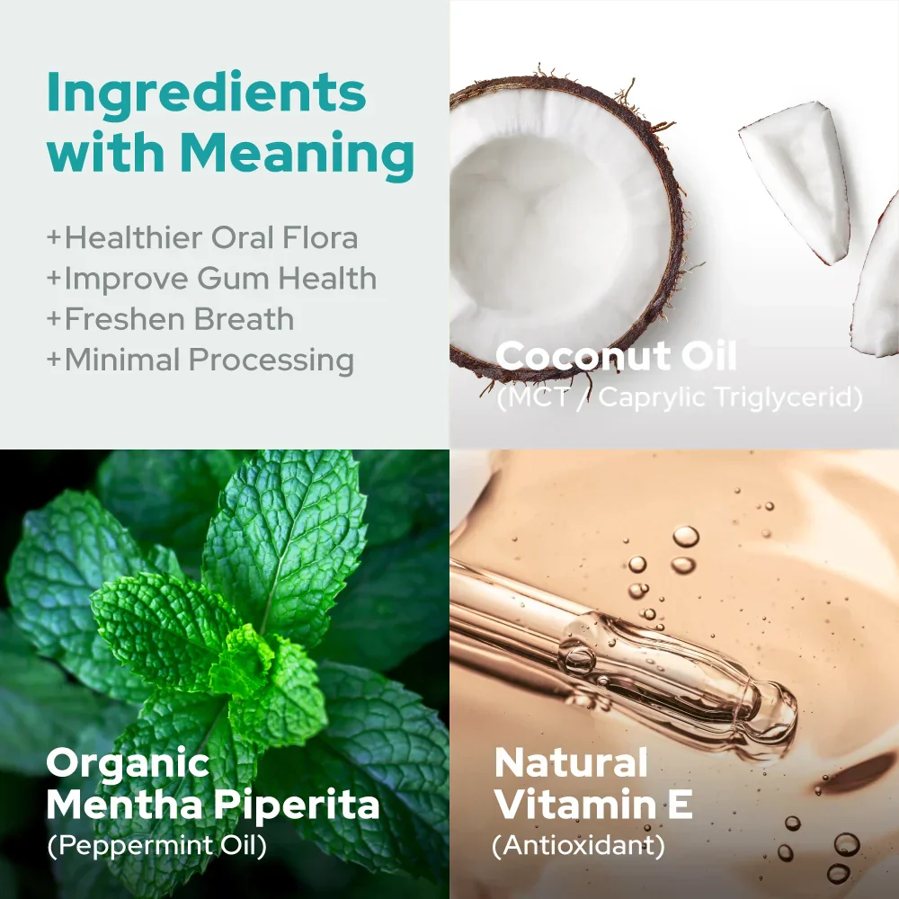 Plant of Life - 8oz Coconut Mint Natural Mouth Pulling Oil - Image 3
