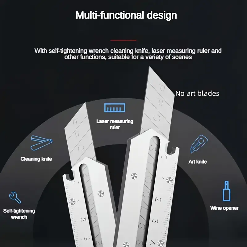 Multi-functional Heavy-Duty Stainless Steel Art Knife Holder - Image 3