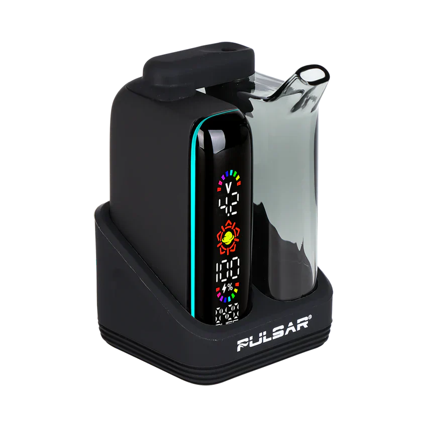 Pulsar - 510 DL 5.0 Bubbler Dab Kit w/ Wax Atomizer - Black - Image 2