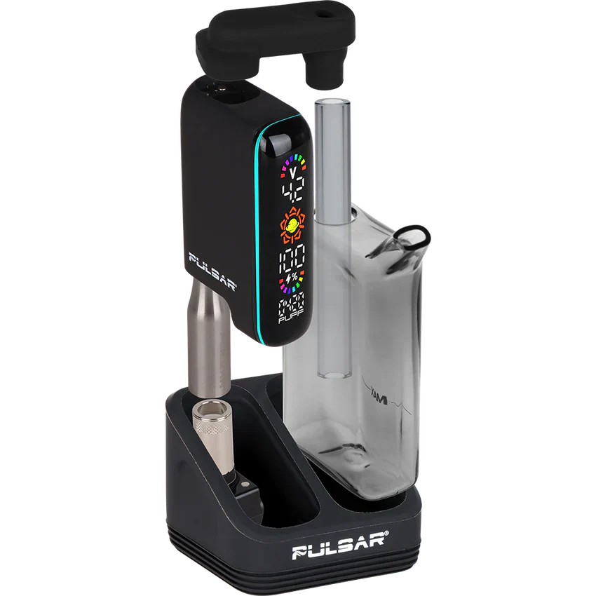 Pulsar - 510 DL 5.0 Bubbler Dab Kit w/ Wax Atomizer - Black - Image 6