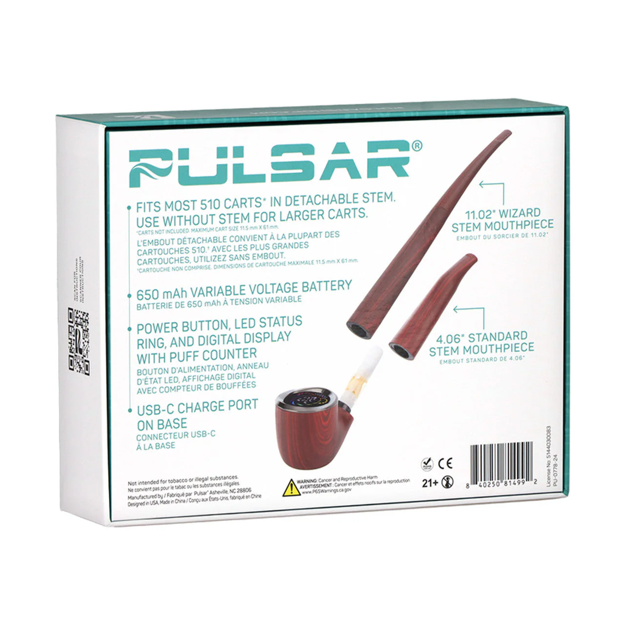 Pulsar - 510 DL Wizard Variable Voltage Cartridge Vape - Image 3
