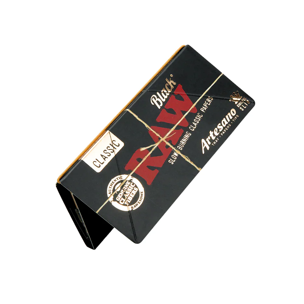RAW - Black Artesano KS Slim Papers w/ Tips - Image 2