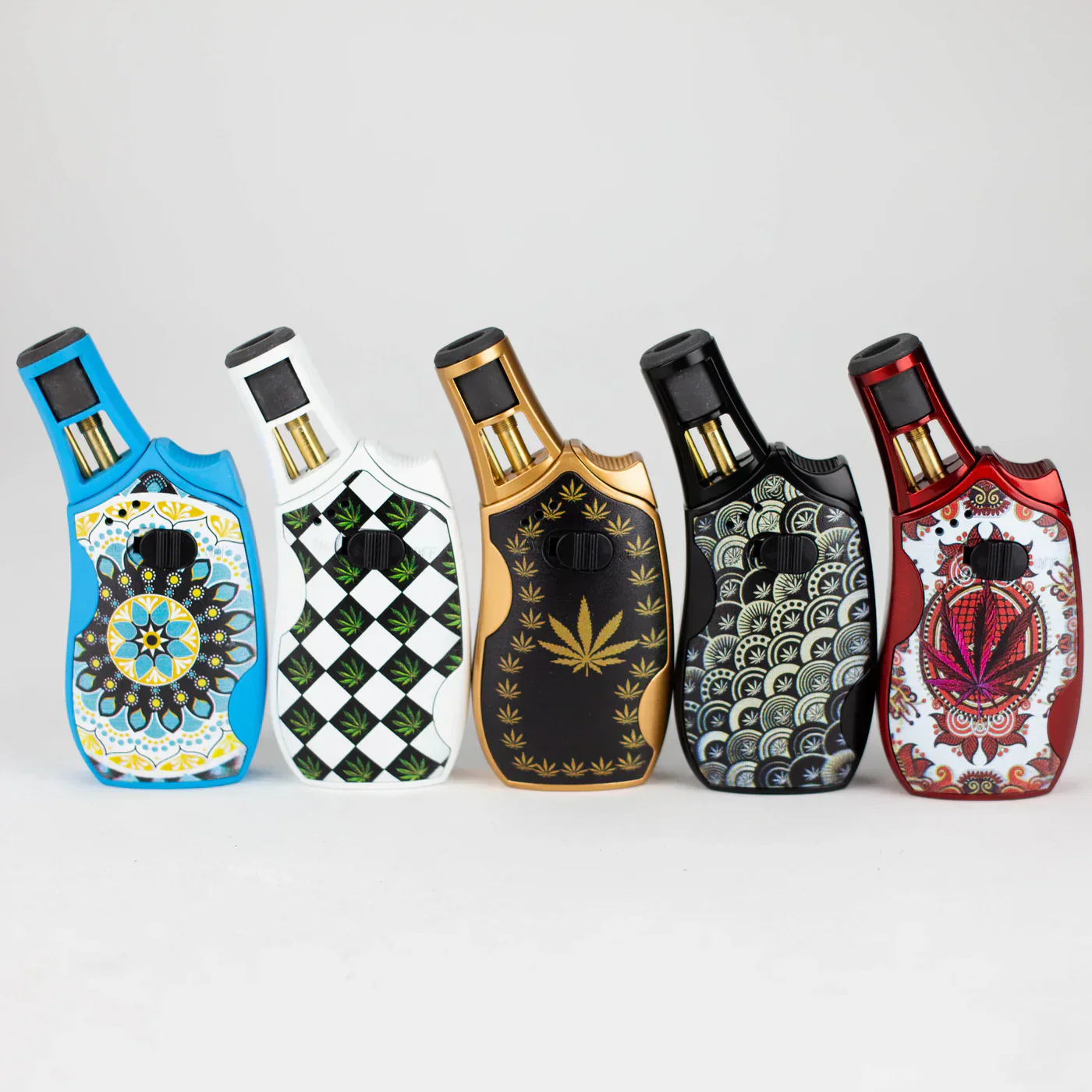 Scorch Torch – Mandala Leaf Designs Single Flame Torch Lighter - Image 2