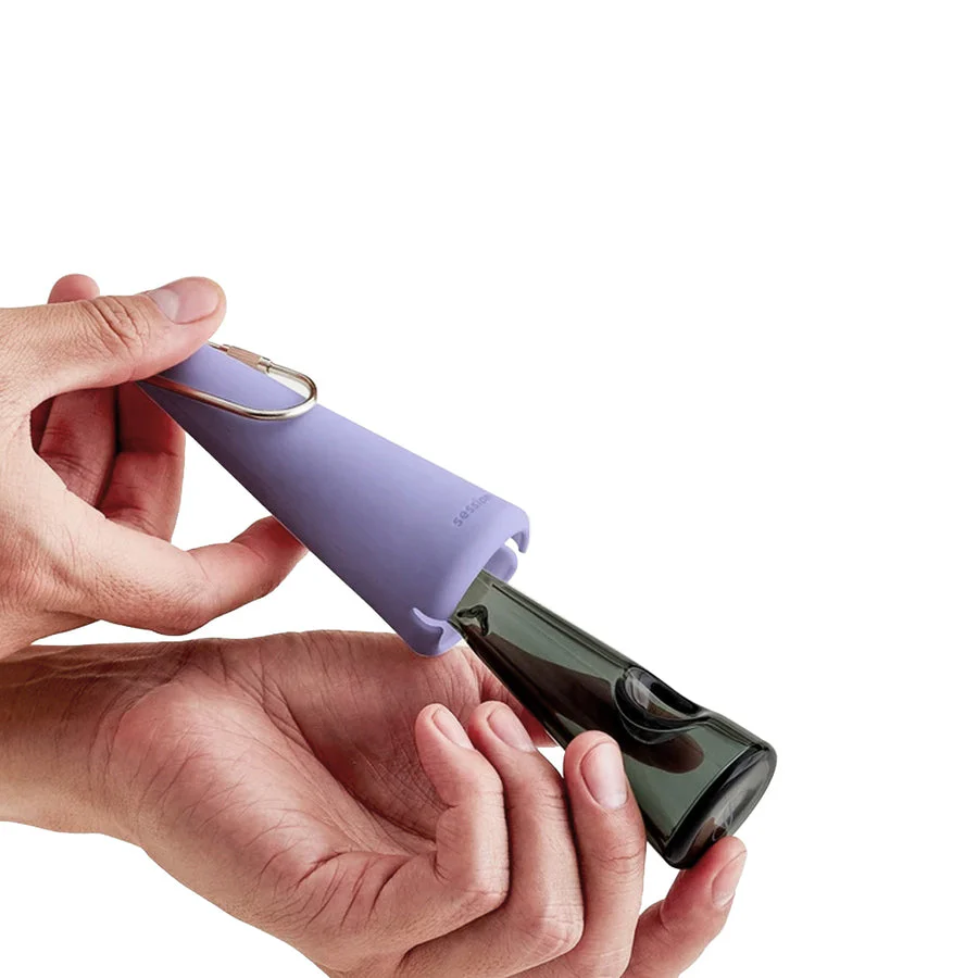 Session Goods - Hand Pipe with Silicone Sleeve & Carabiner - Image 3