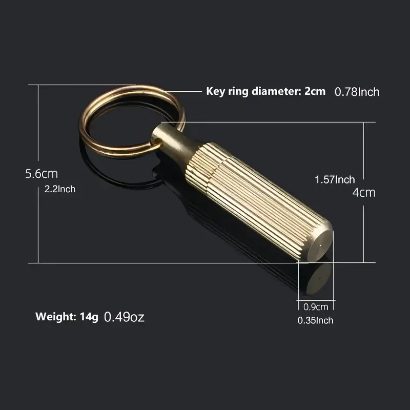 Mini Brass Keychain Pocket Knife - Image 5