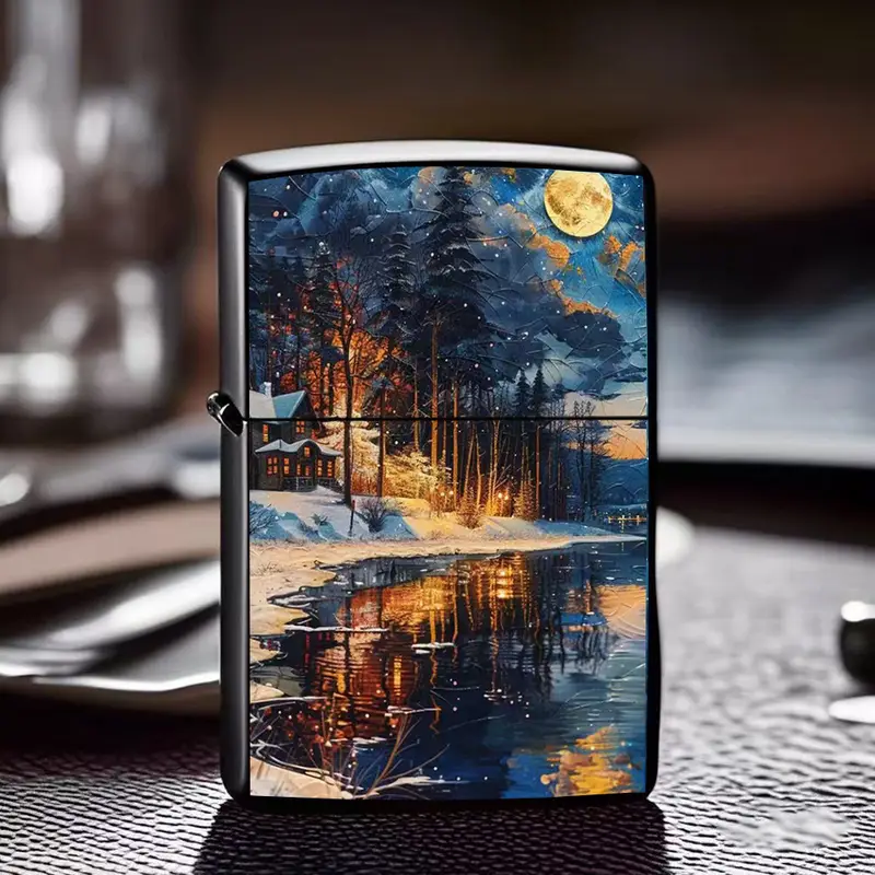 SHMMELZ Winter Landscape Artistic Refillable Lighter Shell - Image 2
