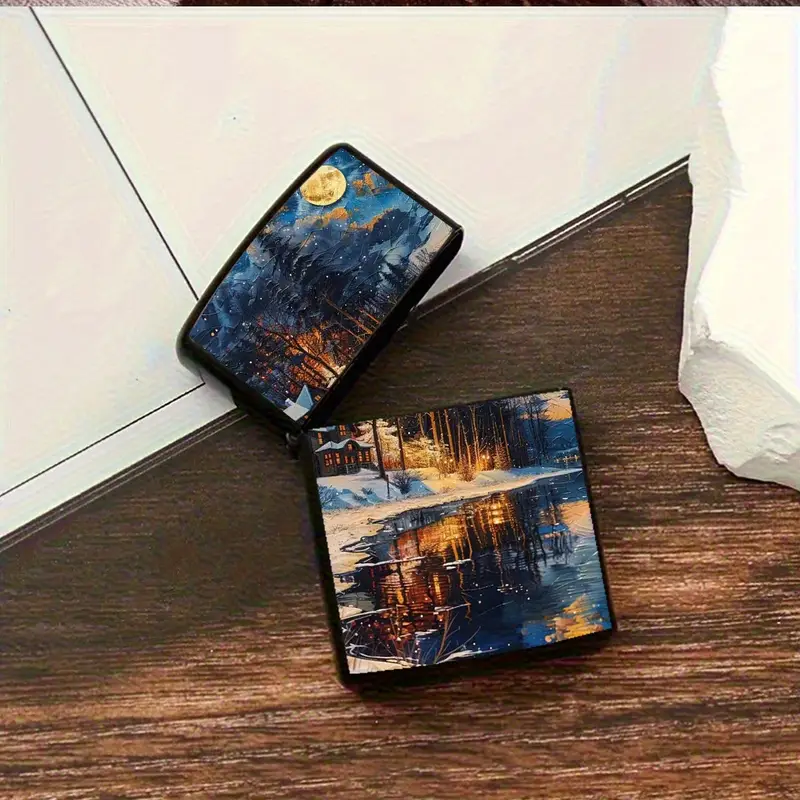 SHMMELZ Winter Landscape Artistic Refillable Lighter Shell - Image 3