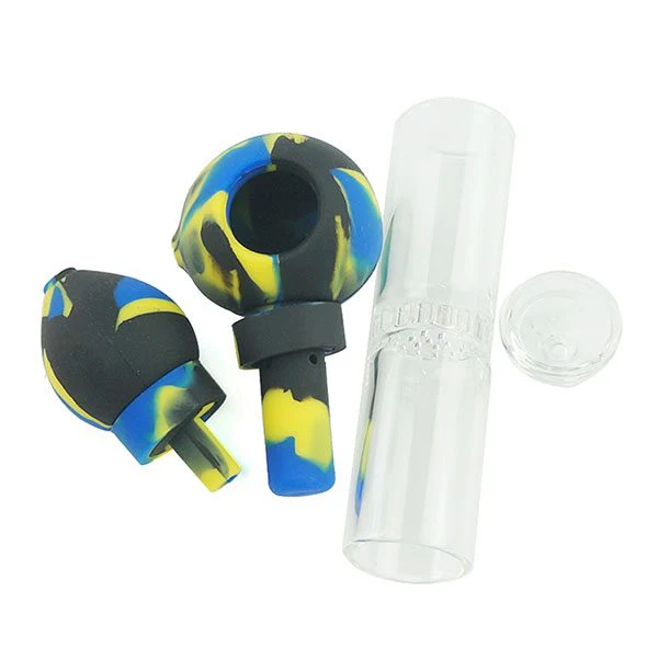 Silicone 7″ Pipe w/ Built in Honey Comb Percolator - Image 3