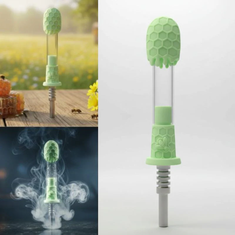Silicone Nectar Collector w/ 10mm Joint Stainless Steel Nail - Image 2