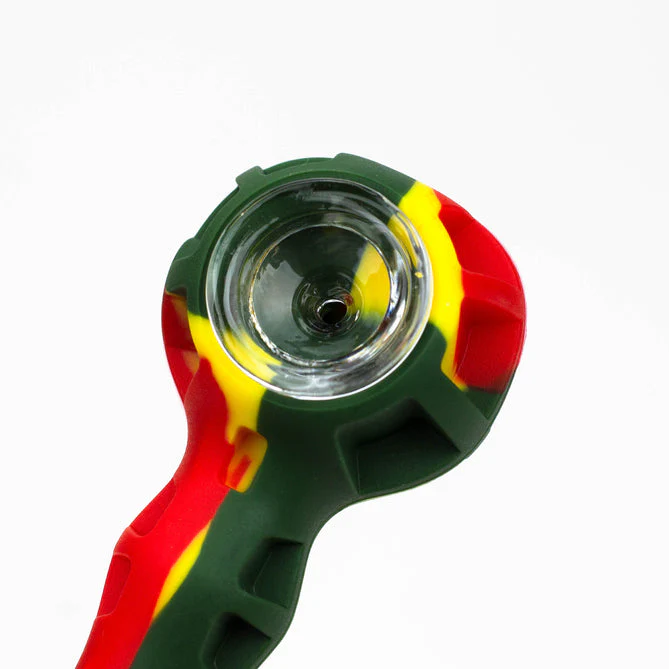 Silicone Pipe with Glass Bowl and Dab Tool - Image 5