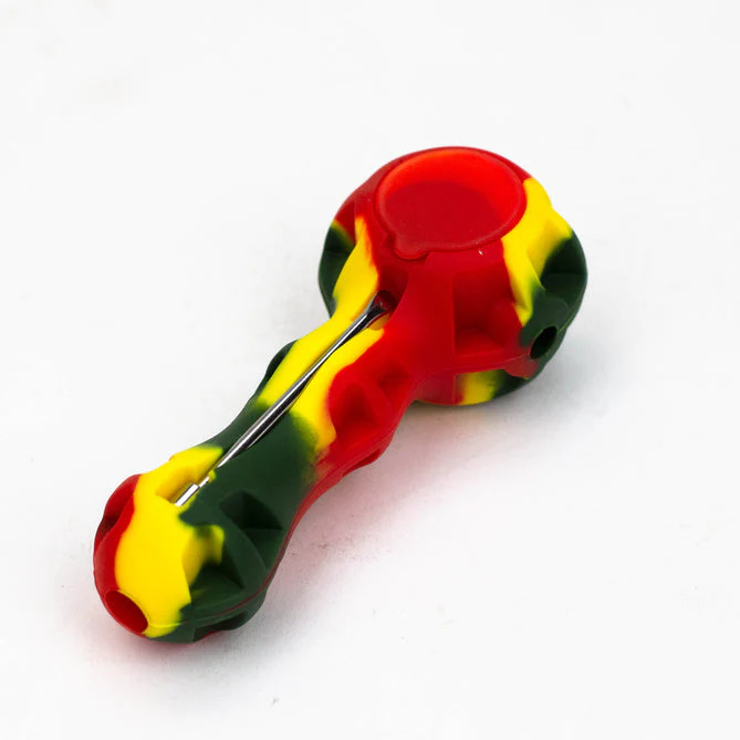 Silicone Pipe with Glass Bowl and Dab Tool - Image 6