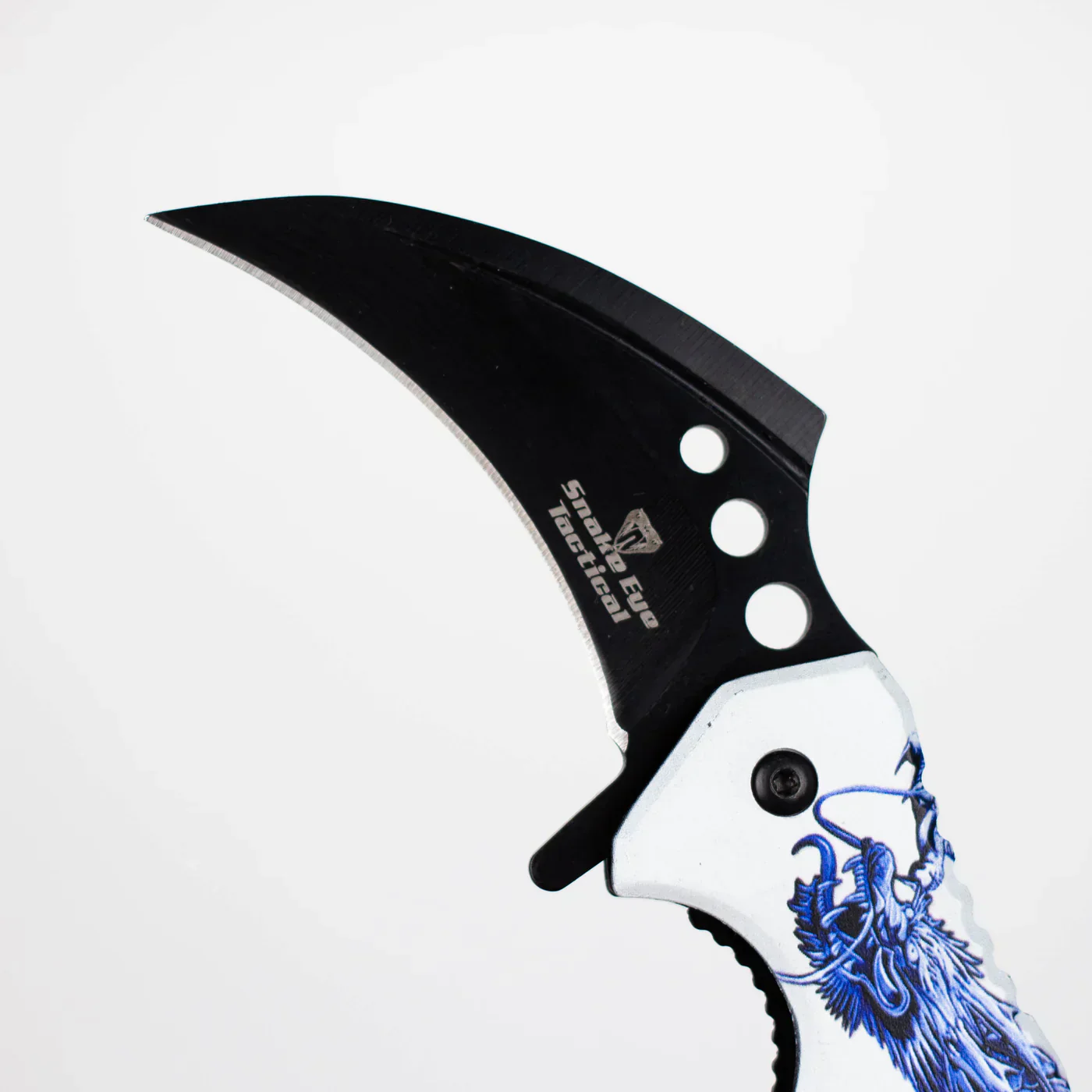 Snake Eye - 3" Folding Karambit Blade - Dragon Design - Image 2