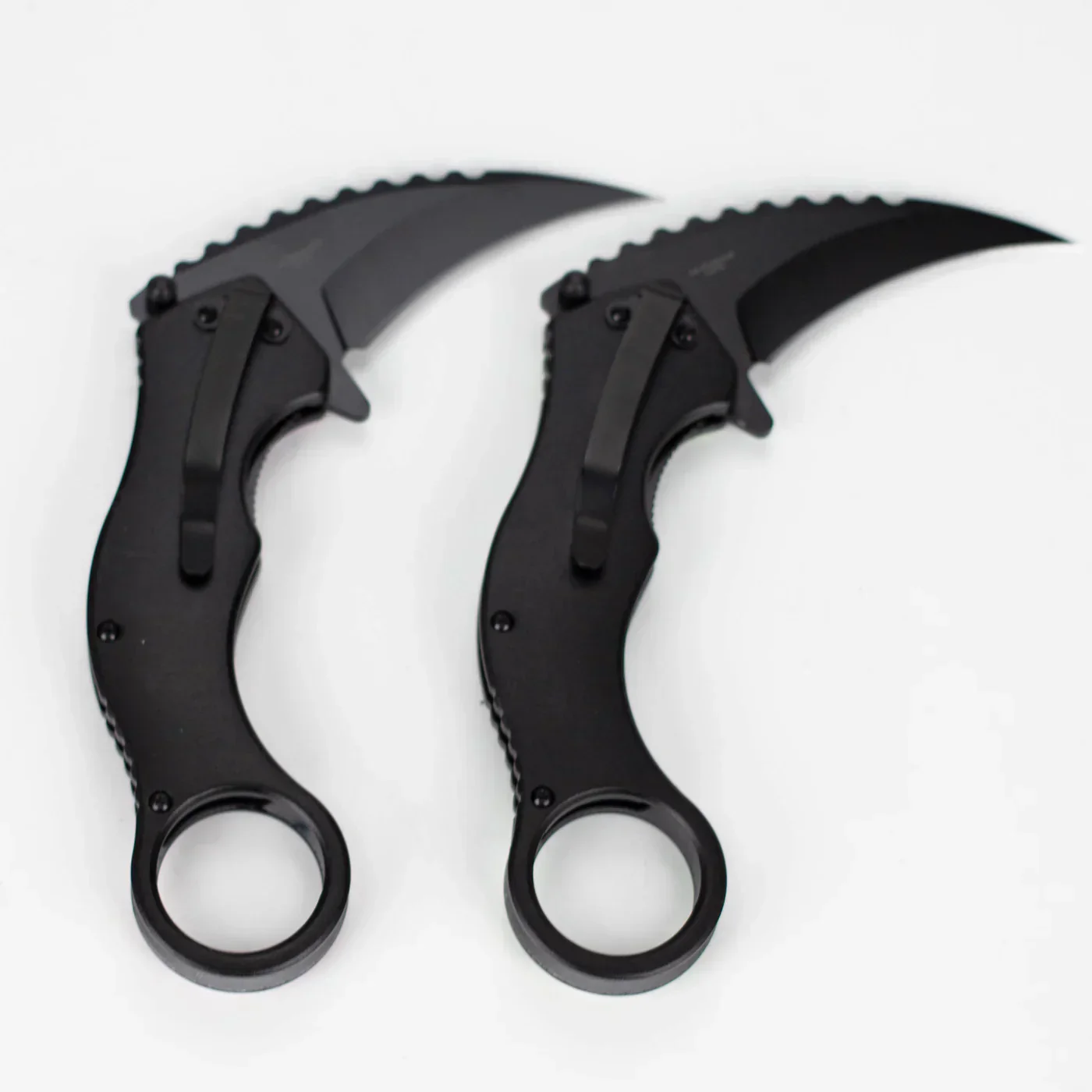 Snake Eye - 3" Folding Karambit Blade - Skull Design - Image 3