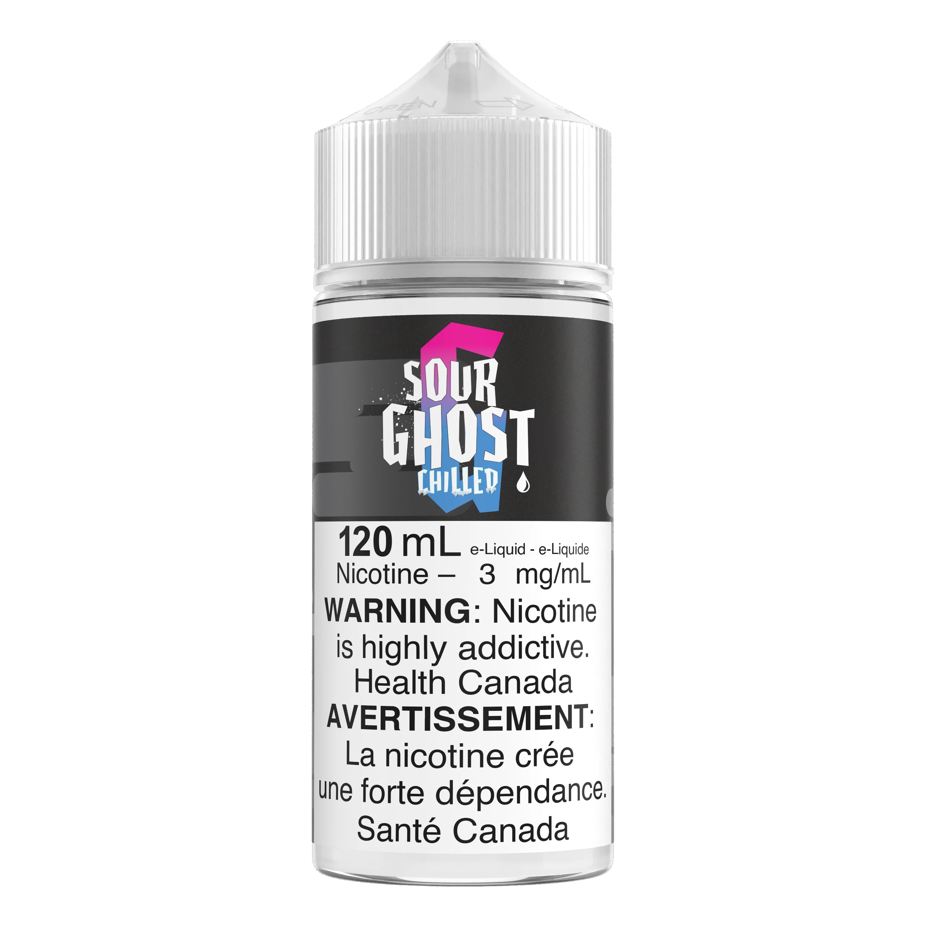 Sour Ghost 120mL E-liquid - Chilled