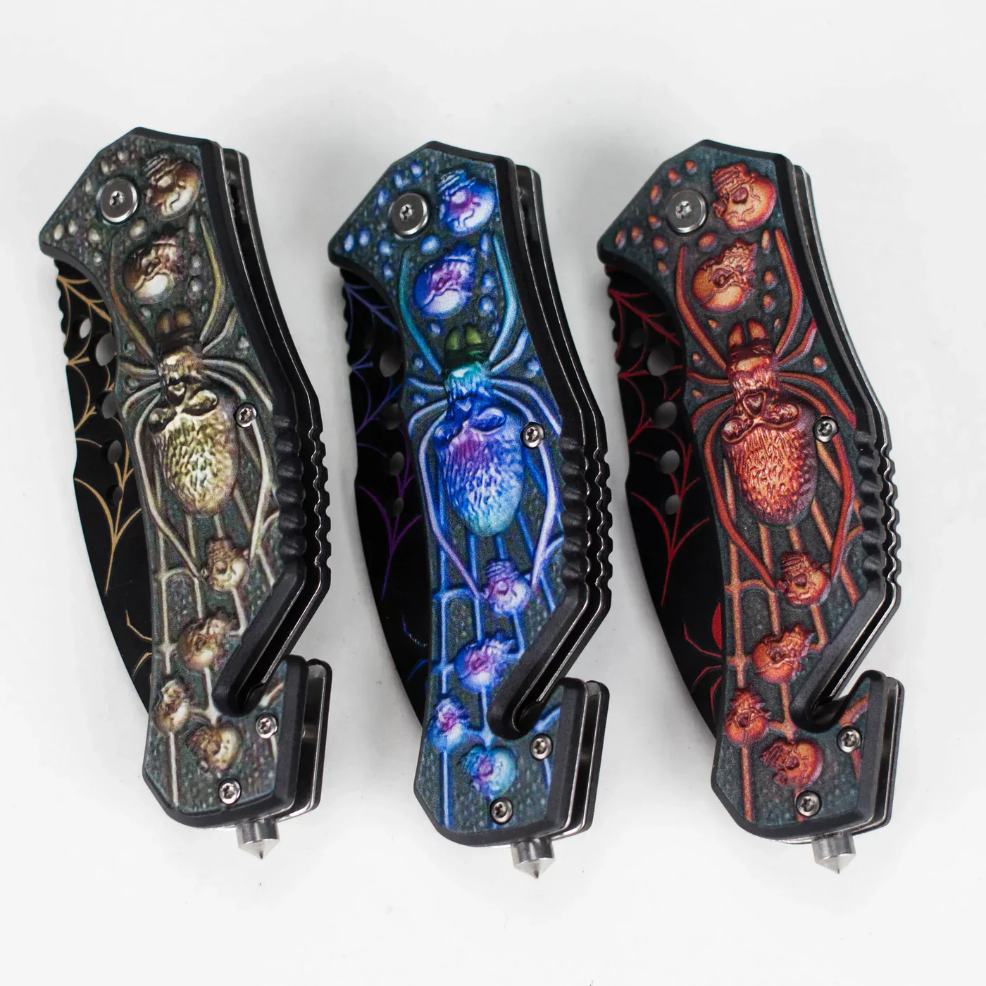 8.5" Foldable Pocket Knife - Spider Edge - Image 2