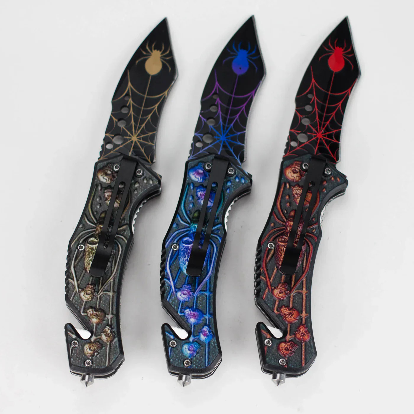 8.5" Foldable Pocket Knife - Spider Edge - Image 3