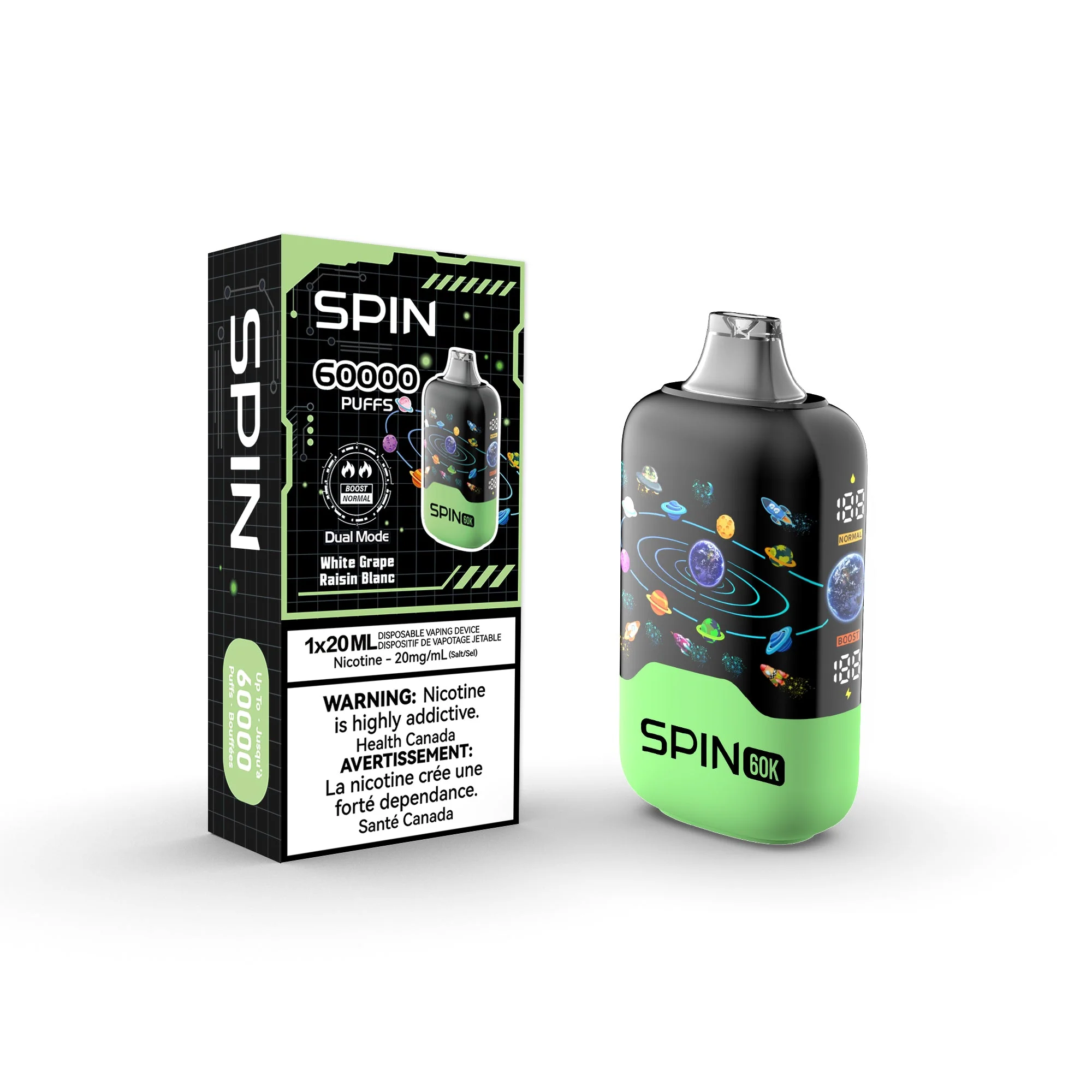 [CLEARANCE] SPIN 60K Rechargeable Disposable Vape 20mL - Image 10