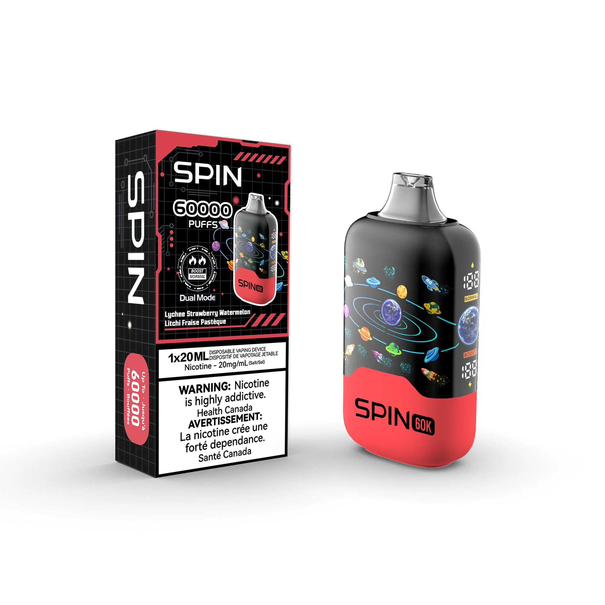 [CLEARANCE] SPIN 60K Rechargeable Disposable Vape 20mL - Image 4