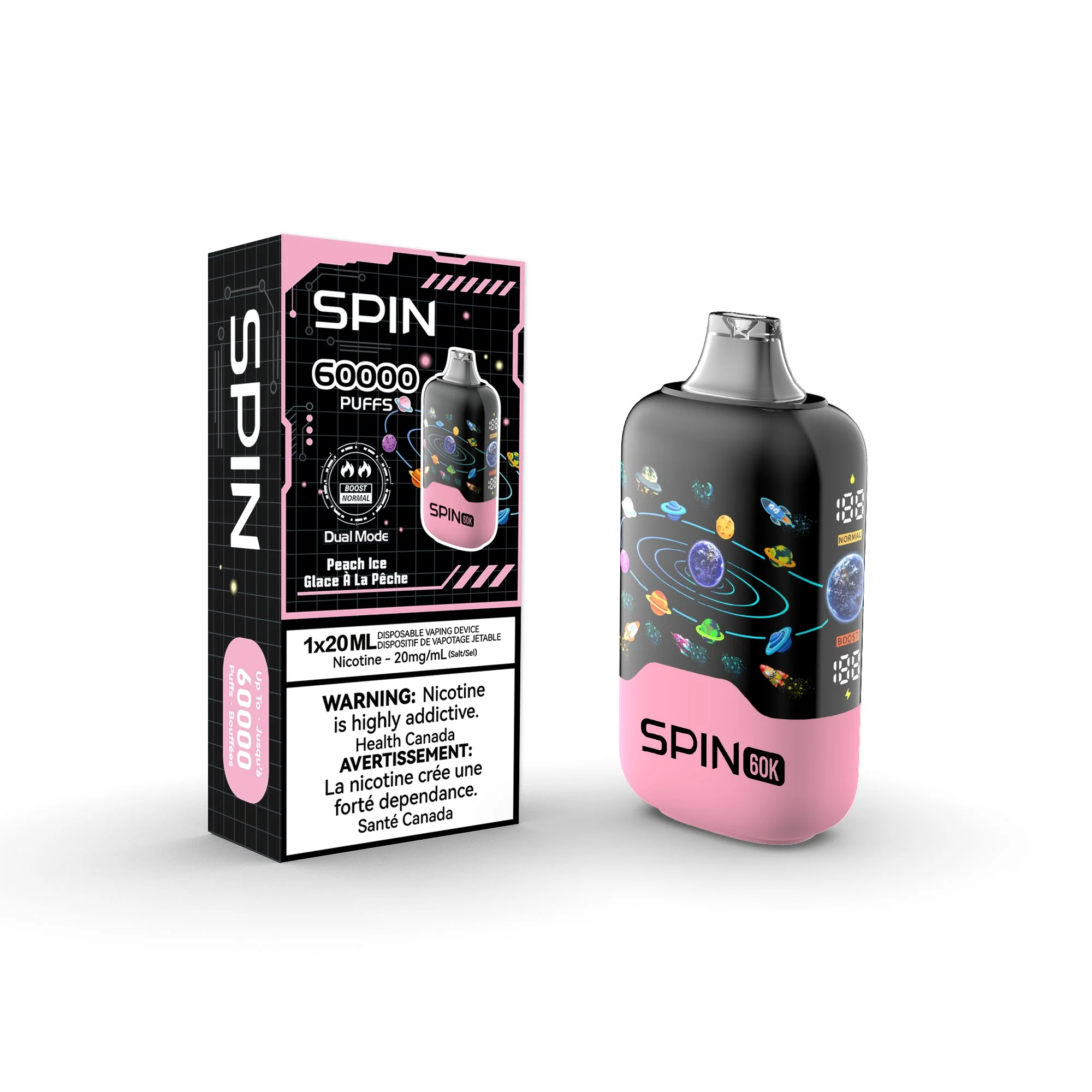 [CLEARANCE] SPIN 60K Rechargeable Disposable Vape 20mL - Image 6