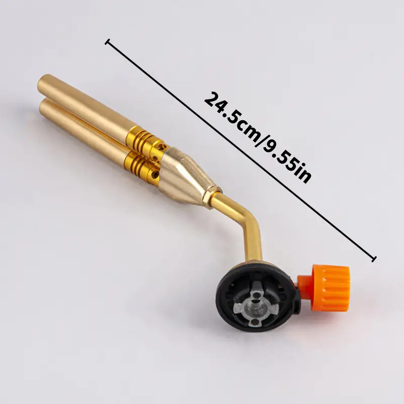 Stainless Steel Dual-Tube Flame Gun Lighter - Image 2
