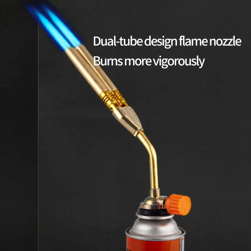 Stainless Steel Dual-Tube Flame Gun Lighter - Image 5