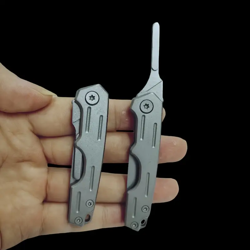 Stainless Steel Folding Handle - Blade Not Included - Image 2