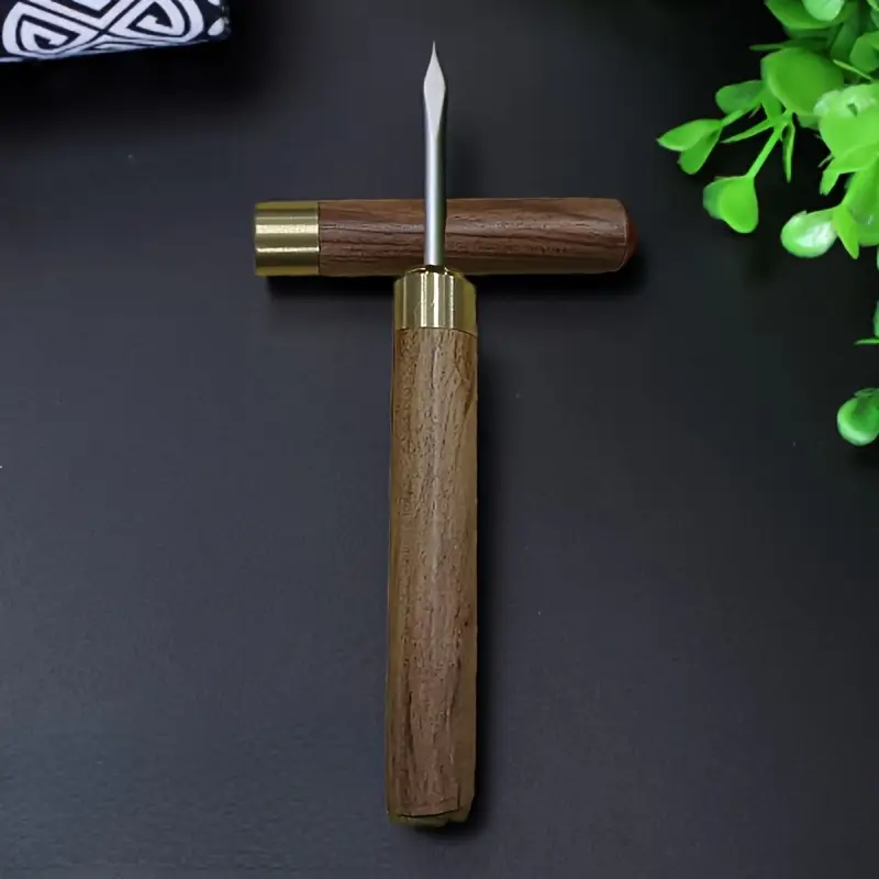 Stainless Steel Ice Pick w/ Wooden Handle - Image 3