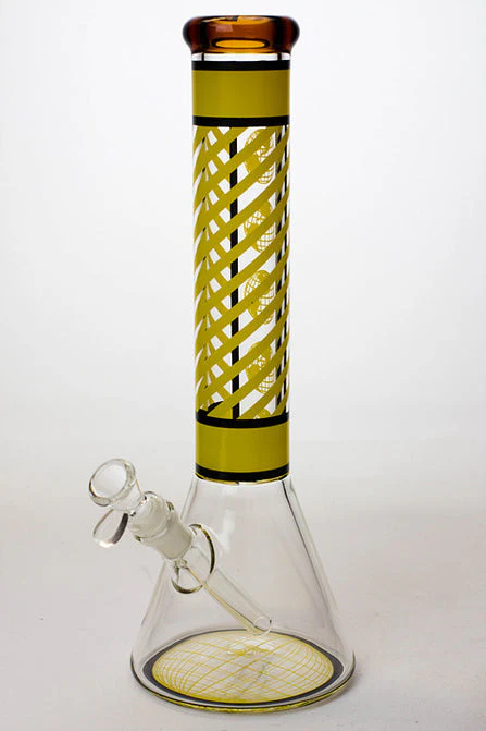 Infyniti Stripe 14" 7mm Glass Beaker Bong