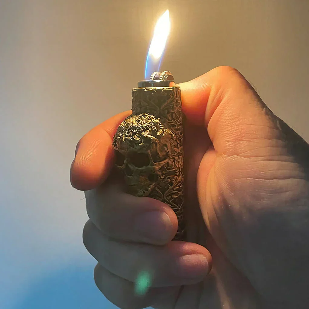 Unique Skull Case Cover for Mini Clipper Lighter - Image 7