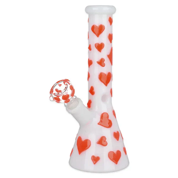 Valentine's Day Heart - 10" Glow in the Dark Beaker