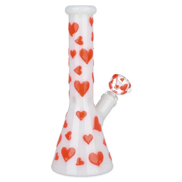 Valentine's Day Heart - 10" Glow in the Dark Beaker - Image 3
