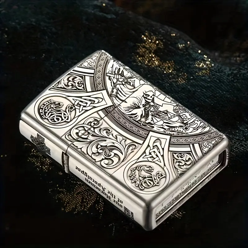 Vintage Celtic Knight Lighter Case - Image 2