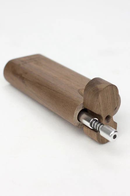 Walnut Dugout with Anodized Spring One Hitter - Image 3