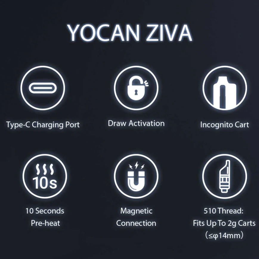 Yocan ZIVA 510 Cart Smart Vaporizer Kit - Image 2