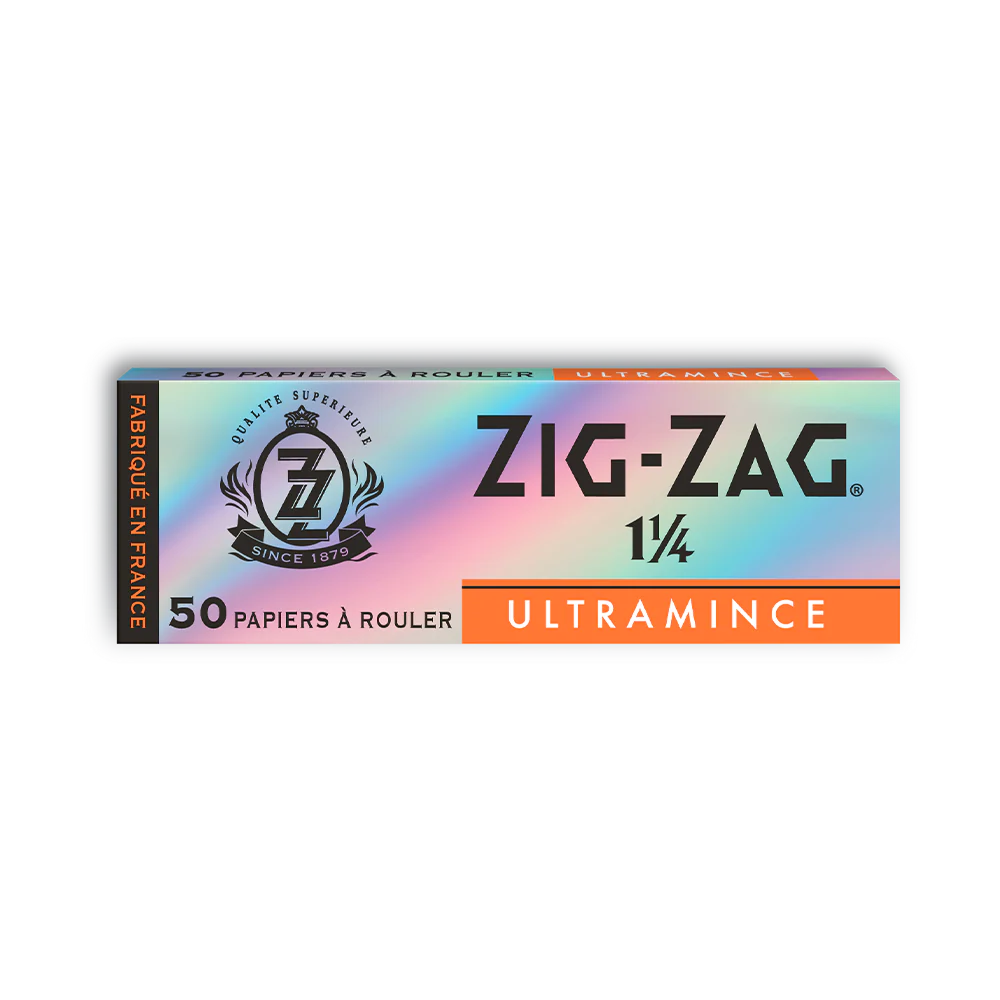 Zig-Zag | Silver UltraThin 1 1/4" 50 Papers