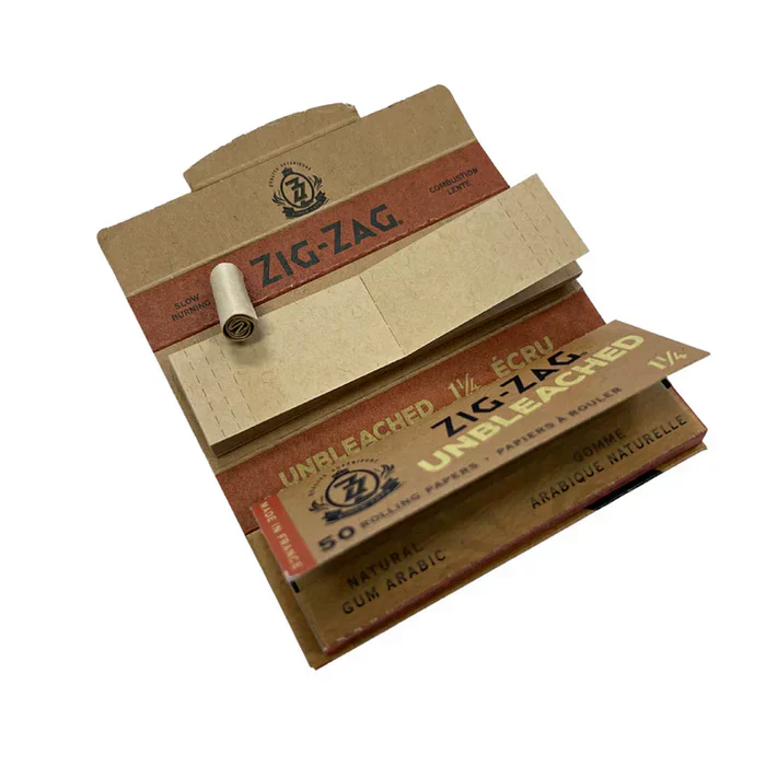 Zig Zag Unbleached 1 1/4 Paper and Unbleached Tips (50 Pack) - Image 2