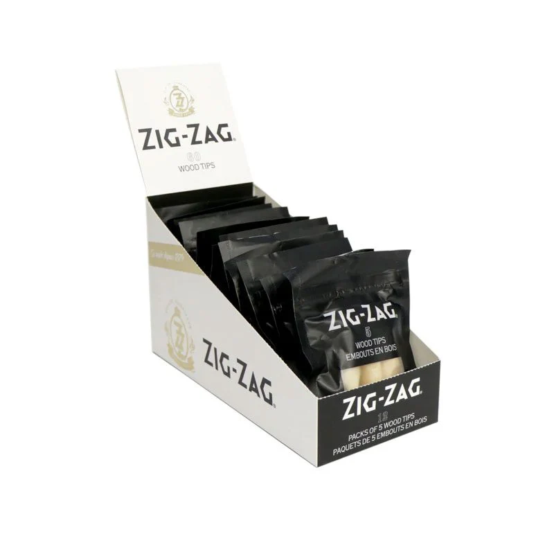Zig Zag Wood Tips ( 5 Per Pack) - Image 2